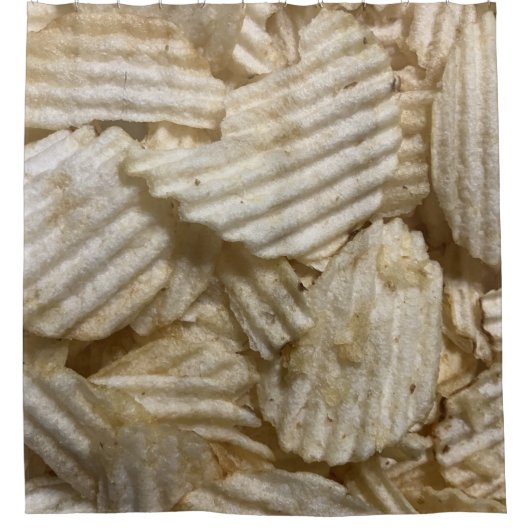 Aardappelchips Douchegordijn (Voorkant)