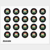 Aardappelchips fluisteraar ronde sticker (Vel)