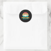 Aardappelchips fluisteraar ronde sticker (Tas)