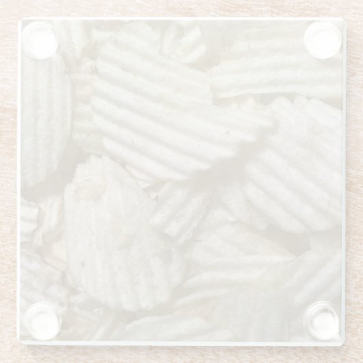 Aardappelchips Glazen Onderzetter (Achterkant)