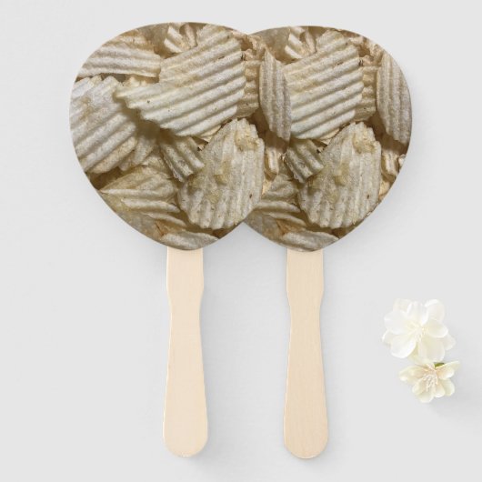 Aardappelchips Handwaaier (Voorkant en achterkant)