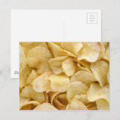 Aardappelchips junk food giften briefkaart (Voorkant / Achterkant)