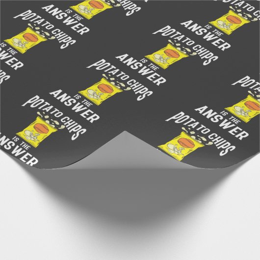 Aardappelchips Snack Fast Food potato Cadeaupapier (Hoek)