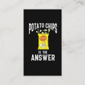 Aardappelchips Snack Fast Food potato Visitekaartje (Voorkant)