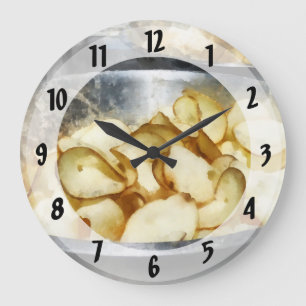 Aardappelchips, vers grote klok