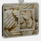 Aardappelchips Verzilverd Omlijst Ornament (Rechts)