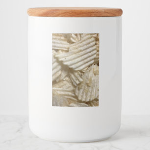 Aardappelchips Voedselcontainer Etiket