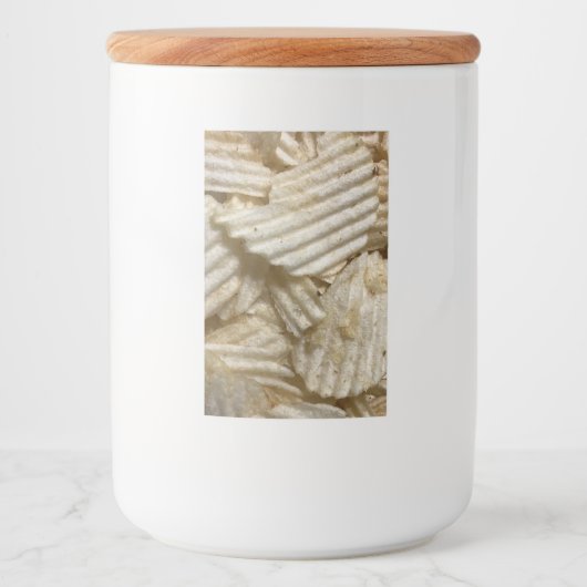 Aardappelchips Voedselcontainer Etiket (Voorkant)