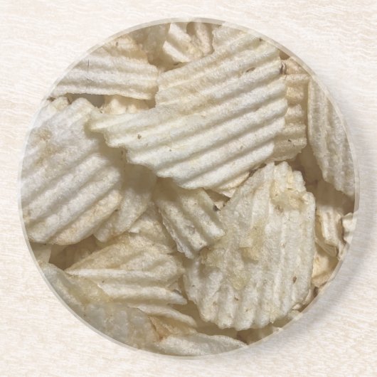 Aardappelchips Zandsteen Onderzetter (Voorkant)