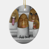 Aardappelen aan de lijn keramisch ornament (Rechts)