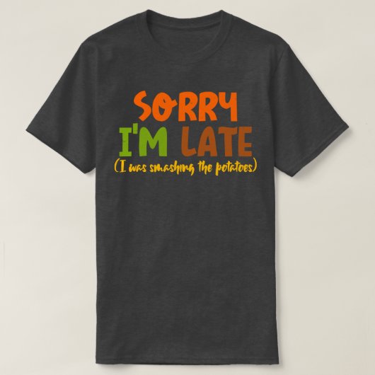 Aardappelen breken t-shirt (Design voorkant)