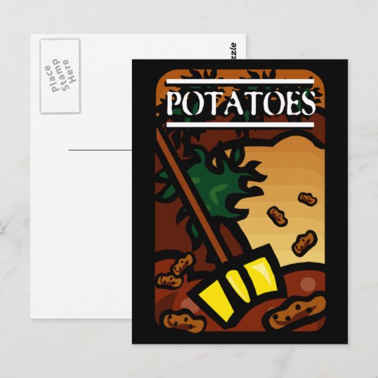 Aardappelen Briefkaart (Voorkant / Achterkant)