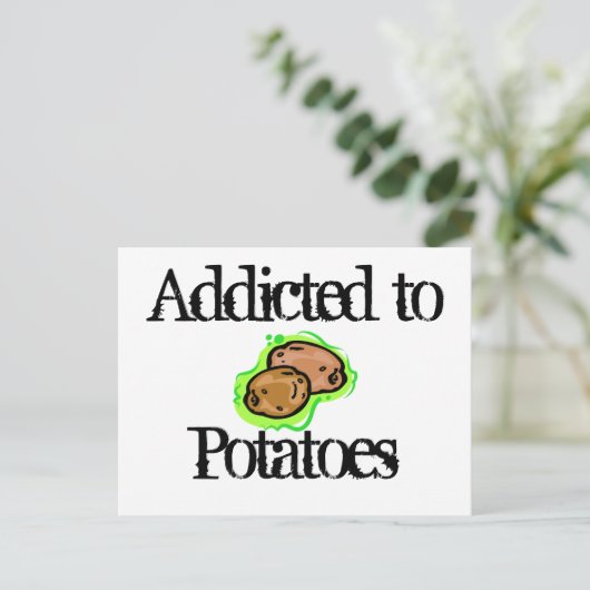 Aardappelen Briefkaart (Staand voorkant)