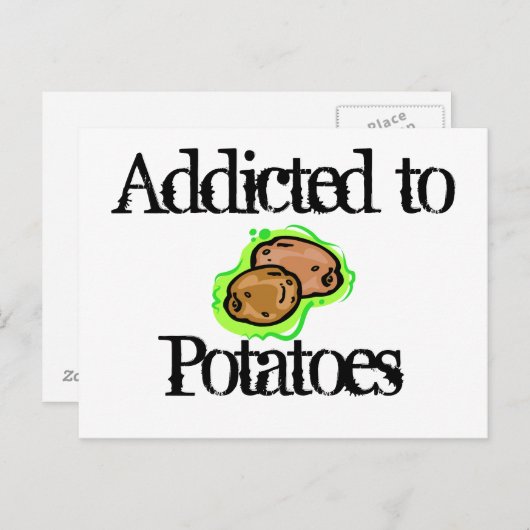 Aardappelen Briefkaart (Voorkant / Achterkant)