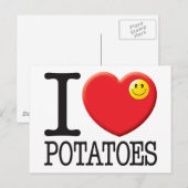 Aardappelen Briefkaart (Voorkant / Achterkant)