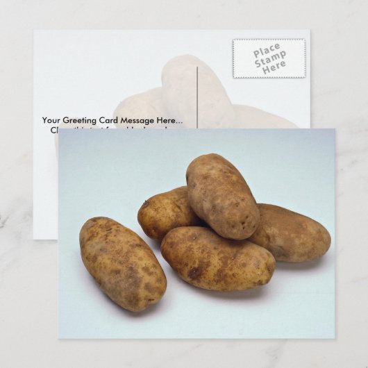 Aardappelen Briefkaart (Voorkant / Achterkant)
