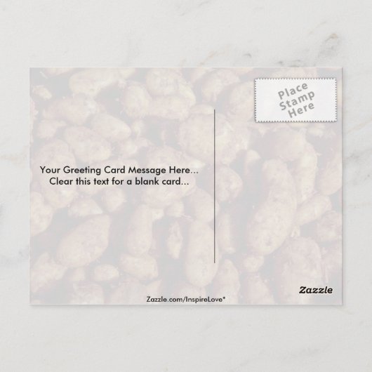 Aardappelen Briefkaart (Achterkant)