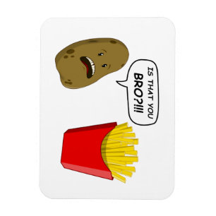 aardappelen en friet magneet