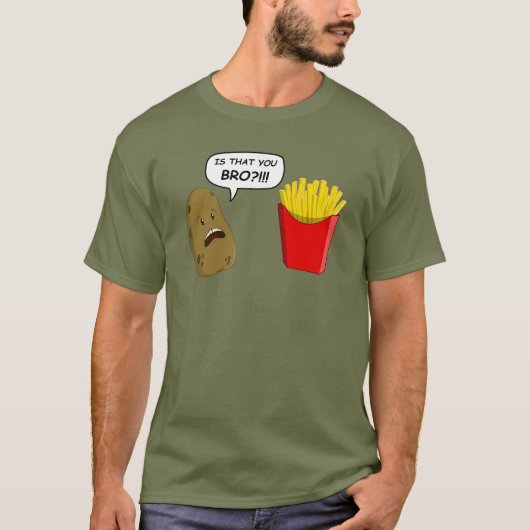 aardappelen en friet t-shirt (Voorkant)