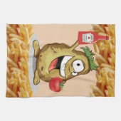 Aardappelen, Franse groeven, Ketchup, keukenhanddo Theedoek (Horizontaal)