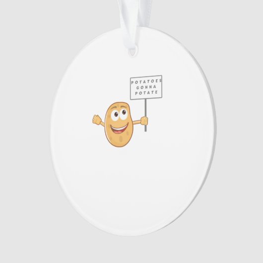 Aardappelen Gonna Potate (Vegetable Potato Pun) Kl Ornament (voorkant)