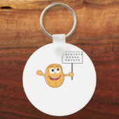 Aardappelen Gonna Potate (Vegetable Potato Pun) Kl Sleutelhanger (Voorkant)