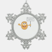 Aardappelen Gonna Potate (Vegetable Potato Pun) Kl Tin Sneeuwvlok Ornament (Voorkant)