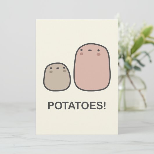 Aardappelen! Kaart (Staand voorkant)