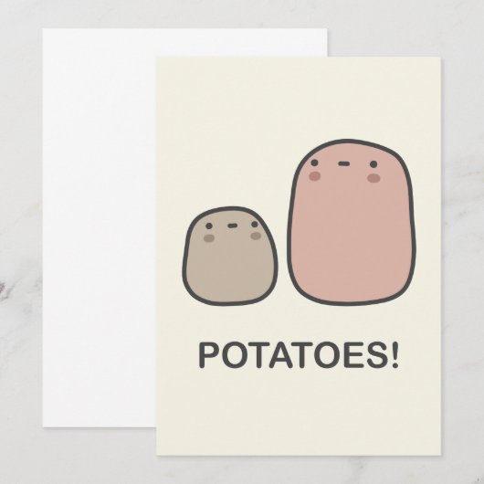 Aardappelen! Kaart (Voorkant / Achterkant)