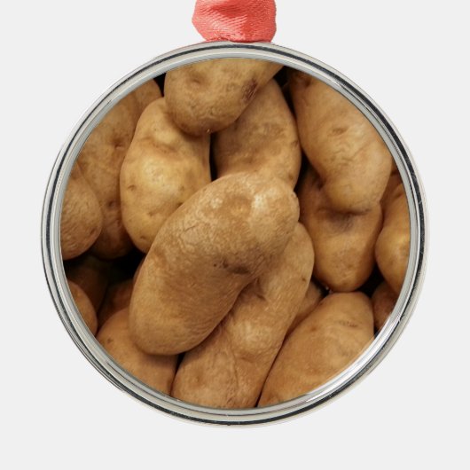 Aardappelen Metalen Ornament (Voorkant)