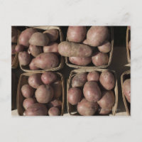 Aardappelen op de markt van een landbouwer uit New