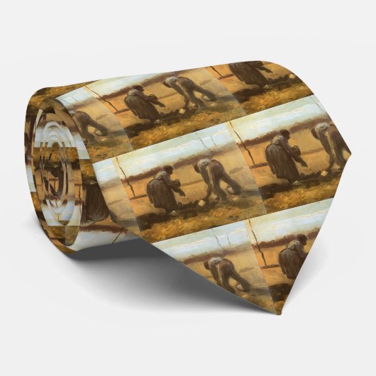 Aardappelen planten door Vincent van Gogh Stropdas (Opgerold)