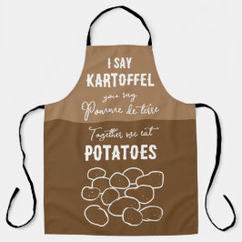 Aardappelen pomme de terre kartoffel fun schort