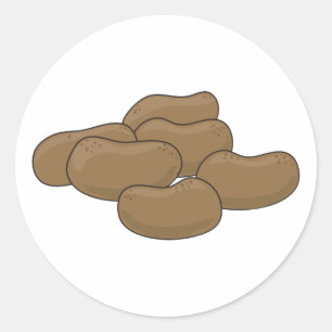 Aardappelen Ronde Sticker