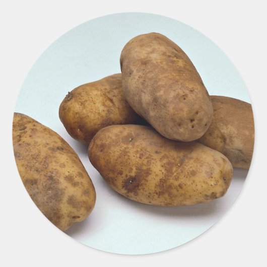 Aardappelen Ronde Sticker (Voorkant)