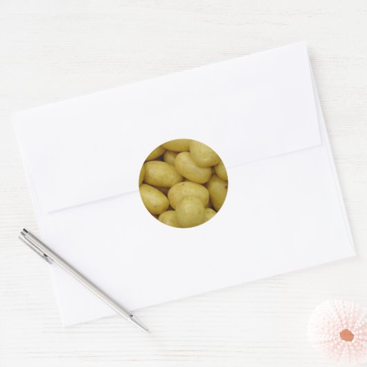 Aardappelen Ronde Sticker (Envelop)
