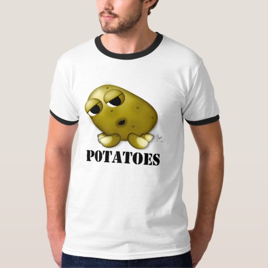 aardappelen t-shirt (Voorkant)