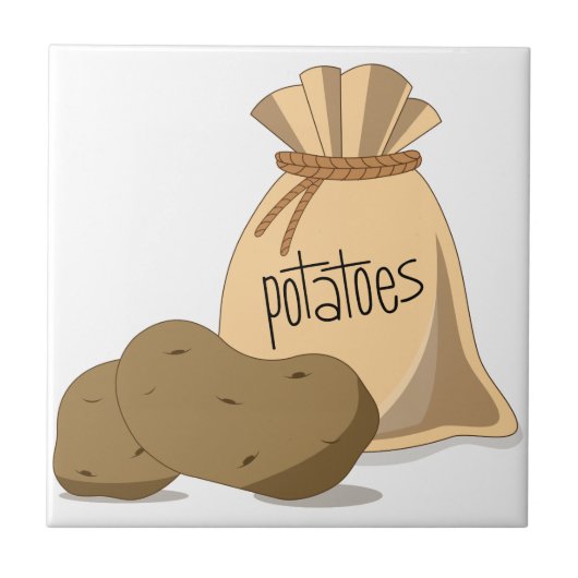 Aardappelen Tegeltje (Voorkant)