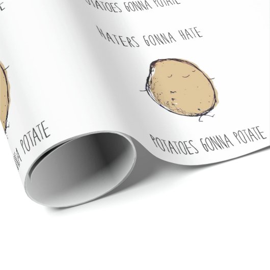 Aardappelen, verpakt in aardappelen cadeaupapier (Rol Hoek)