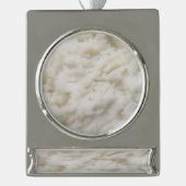 Aardappelen Verzilverd Banner Ornament (Voorkant)