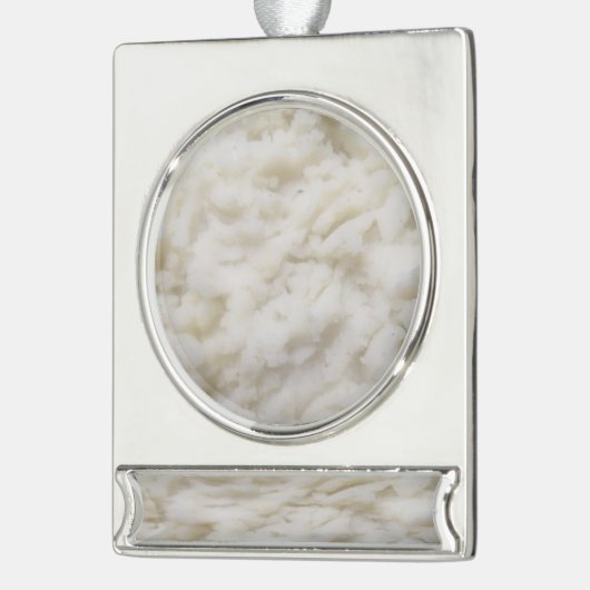 Aardappelen Verzilverd Banner Ornament (Links)