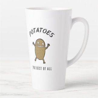 Aardappelen zijn de beste latte mok