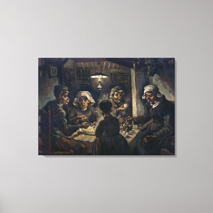 Aardappeleters Van Gogh Canvas Afdruk