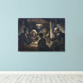 Aardappeleters | Van Gogh | Canvas Afdruk (Insitu (Houten vloer))