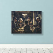 Aardappeleters | Van Gogh | Canvas Afdruk (Insitu (Houten vloer))