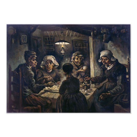 Aardappeleters | Van Gogh | Foto Afdruk (Voorkant)