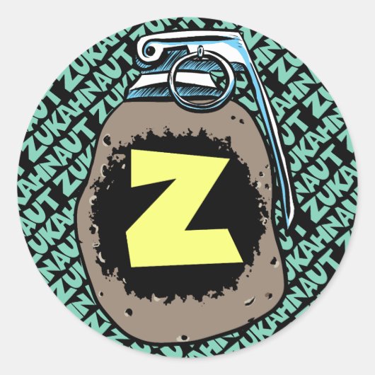 Aardappelgranaat logo Stickers (Voorkant)