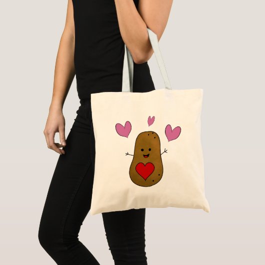 Aardappelharten Tote Bag (Voorkant (product))