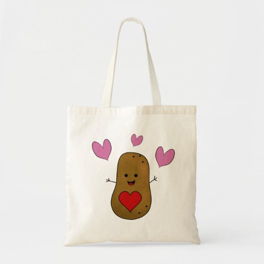 Aardappelharten Tote Bag (Voorkant)