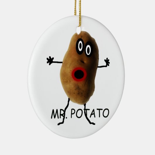 aardappelkerstversiering keramisch ornament (Rechts)